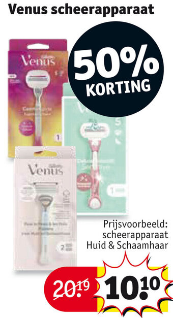 Kruidvat Venus scheerapparaat aanbieding