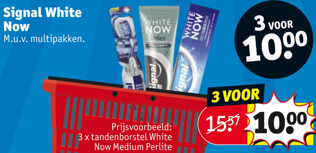 Kruidvat Signal White Now aanbieding