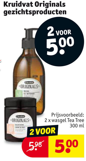 Kruidvat Kruidvat Originals gezichtsproducten aanbieding