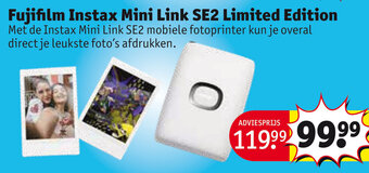 Kruidvat Fujifilm Instax Mini Link SE2 Limited Edition aanbieding