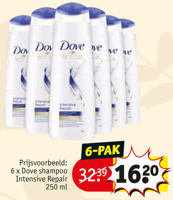 Kruidvat Dove Shampoo Intensive Repair 250ml aanbieding