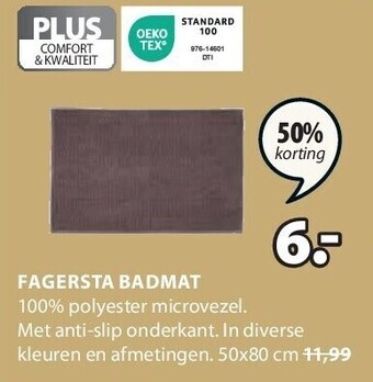 Jysk Fagersta badmat aanbieding