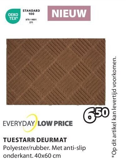 Jysk Tuestarr deurmat aanbieding