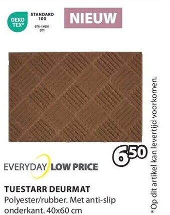 Jysk Tuestarr deurmat aanbieding