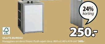 Jysk Ullits bureau aanbieding