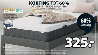 Jysk Gold s45 springmatras aanbieding