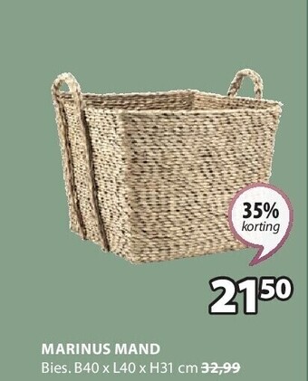 Jysk Marinus mand aanbieding