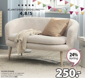 Jysk Gistrup zitbank aanbieding