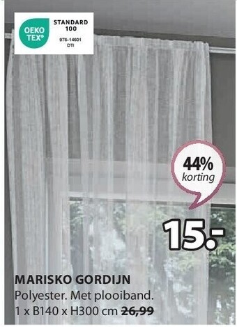 Jysk Marisko gordijn aanbieding