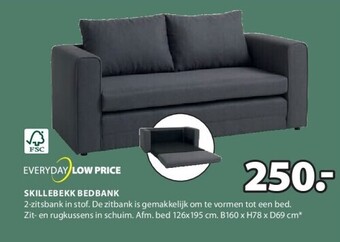 Jysk Skillebekk bedbank aanbieding
