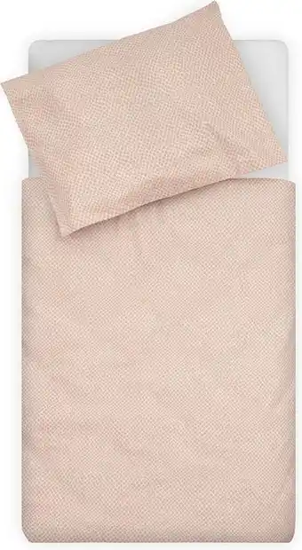 Bol.com Jollein baby dekbedovertrek met sloop snake 100x135/140cm - pale pink aanbieding