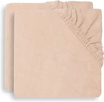 Bol.com Jollein aankleedkussenhoes badstof 75x85cm - pale pink - 2 stuks aanbieding