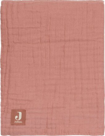 Bol.com Jollein baby deken ledikant 120x120cm wrinkled - rosewood aanbieding