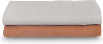 Bol.com Jollein hydrofiele doek large 115x115cm bamboe katoen - caramel - 2 stuks aanbieding