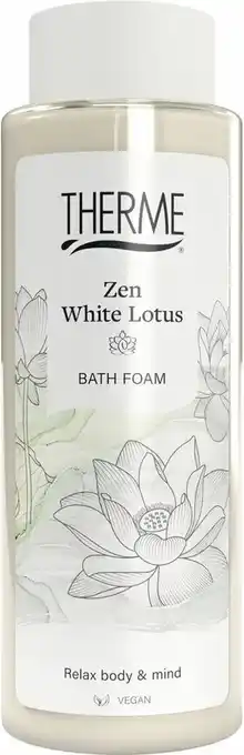 Bol.com Therme relaxing foam bath zen white lotus 500 ml aanbieding