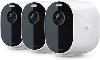 Bol.com Arlo essential draadloze wifi-beveiligingscamera voor buiten, 1080p hd, 130˚ kleurennachtzicht, sirene & spotlight, bewegings aanbieding