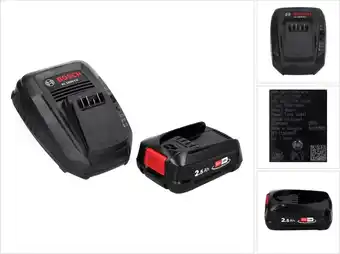 Bol.com Bosch starterset 18 v gereedschapsaccu en lader - 18v accu (2.5 ah) + al 1830 cv lader aanbieding