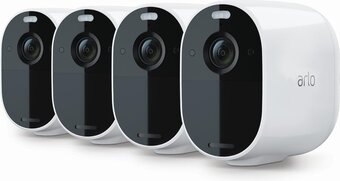 Bol.com Arlo essential draadloze wifi-beveiligingscamera voor buiten, 1080p hd, 130˚ kleurennachtzicht, sirene & spotlight, bewegings aanbieding