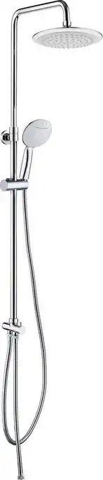 Bol.com Tiger luvia doucheset - regendouche ø 20 cm - handdouche ø 12 cm - 2 standen - chroom aanbieding