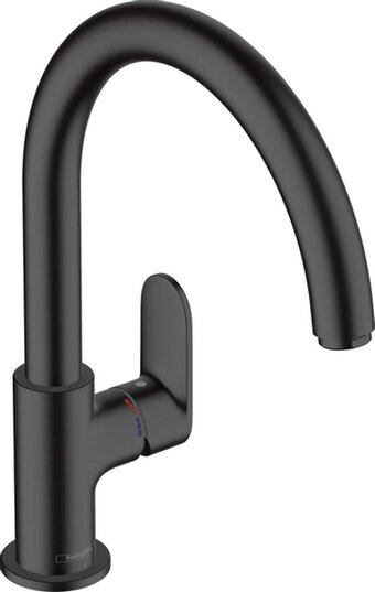Bol.com Hansgrohe vernis blend m35 ééngreeps keukenmengkraan 210 1jet met draaibare uitloop mat zwart aanbieding