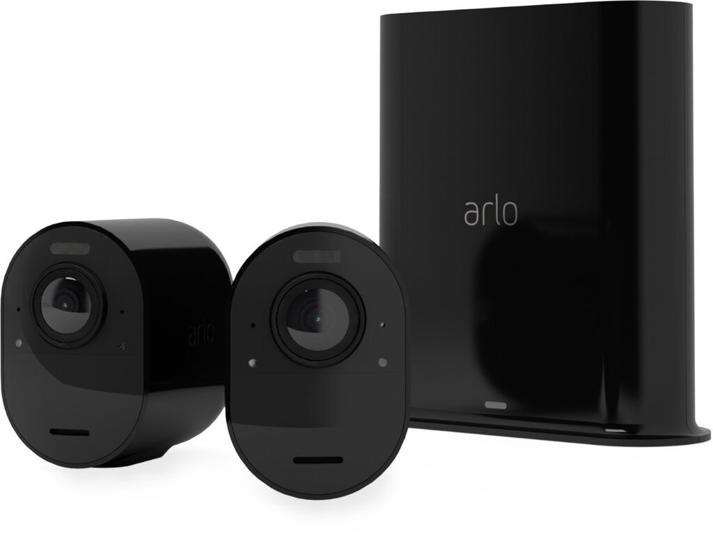 Bol.com Arlo ultra 2 draadloze wifi-beveiligingscamera voor buiten, 4k uhd, 180˚ kleurennachtzicht, sirene & spotlight, bewegingsdete aanbieding