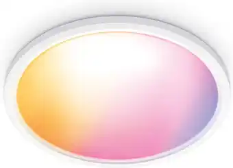 Bol.com Wiz plafondlamp superslim wit - slimme led-verlichting - gekleurd en wit licht - geïntegreerde led - 32w - wi-fi aanbieding