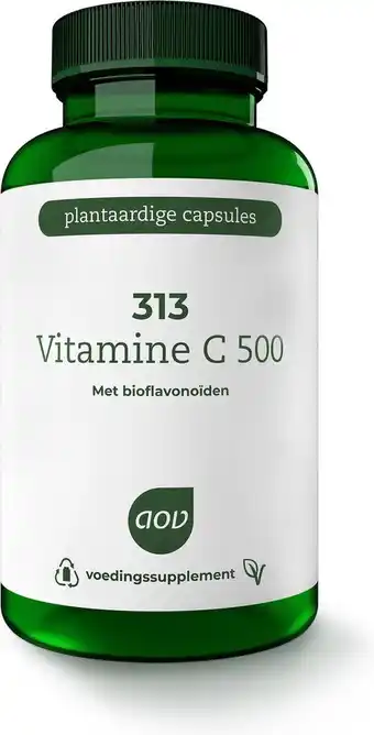Bol.com Aov 313 vitamine c 500 - 100 vegacaps - vitaminen - voedingssupplement aanbieding