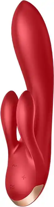Bol.com Satisfyer double flex - rabbit vibrator red aanbieding