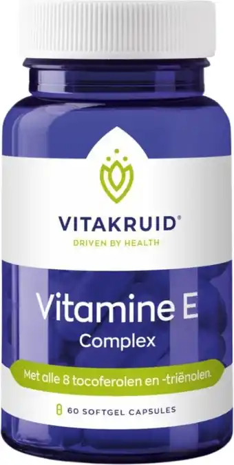 Bol.com Vitakruid vitamine e 230 te complex 60 softgels aanbieding