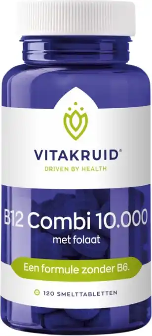 Bol.com Vitakruid / b12 combi 10.000 met folaat - 120 tabletten aanbieding