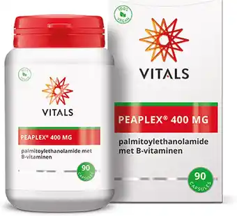 Bol.com Vitals - peaplex - 400 mg - 90 capsules - palmitoylethanolamide aangevuld met b-vitaminen aanbieding
