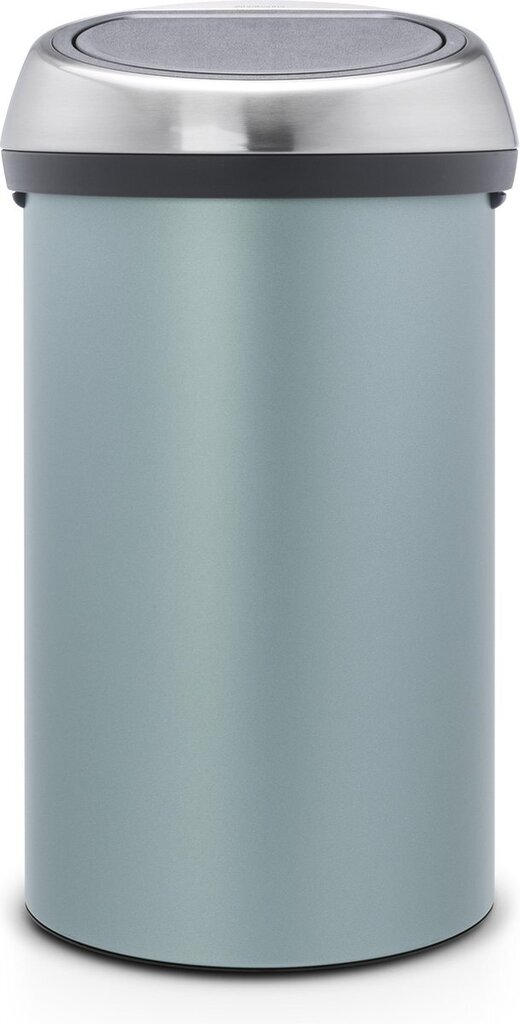 Brabantia touch bin prullenbak 60 l metallic mint / matt steel