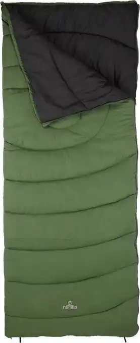 Bol.com Nomad melville | dekenmodel slaapzak | 205 x 80 | groen | polyester/katoen voering | koorttunnel aanbieding