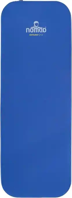Bol.com Nomad bathurst 5.0 slaapmat | 198 x 68 | 5 cm dikte |blauw | zelfopblaasbaar | comfort kamperen aanbieding