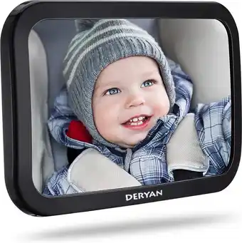 Bol.com Deryan luxe xl autospiegel baby verstelbaar - kinderspiegel auto - achterbank spiegel baby aanbieding