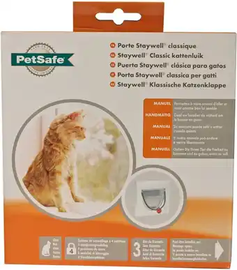 Petsafe 919 classic - wit - kattenluik - 22,4 x 22,4 x 22,4 cm