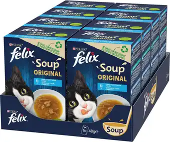 Bol.com Felix soup vis selectie - kattenvoer natvoer - 48 x 48g aanbieding