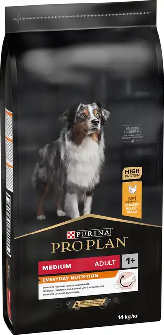 Pro plan medium adult everyay nutrition - honden droogvoer - kip - 14 kg