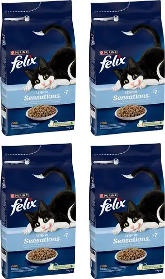 Bol.com Felix senior sensations - kattenvoer - kip, kalkoen, groenten - 4 x 4kg aanbieding