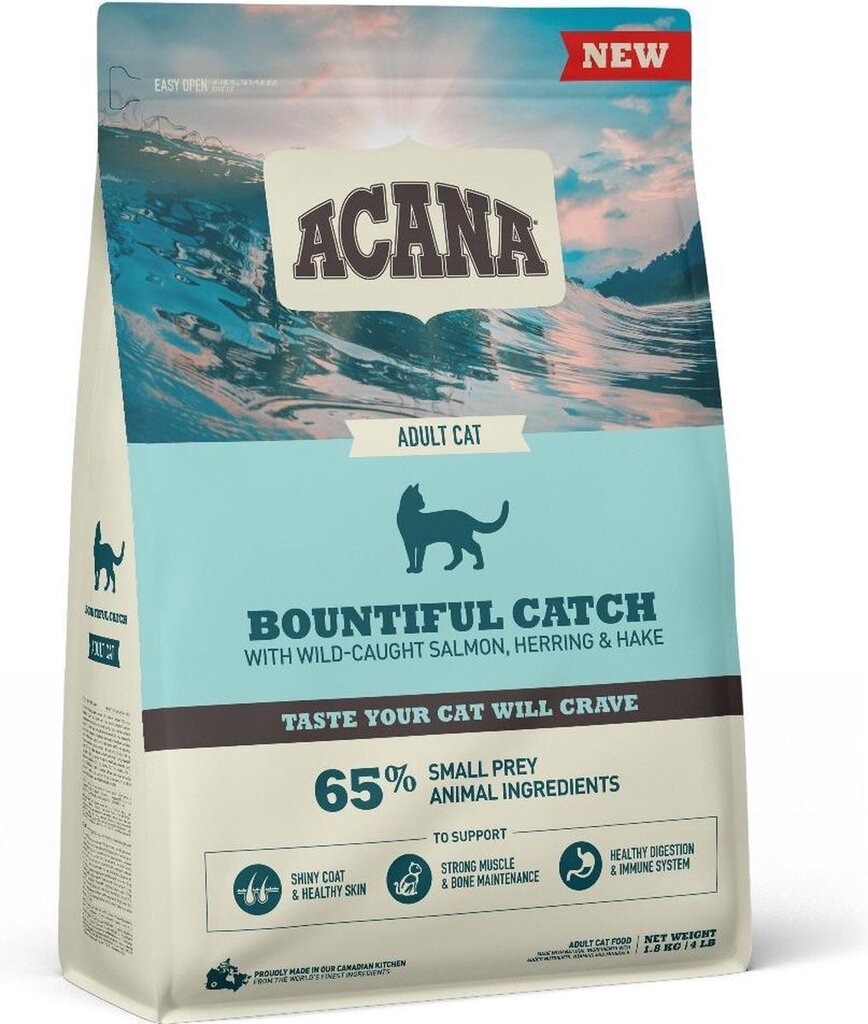 Bol.com Acana cat bountiful catch 4,5 kg - kat aanbieding