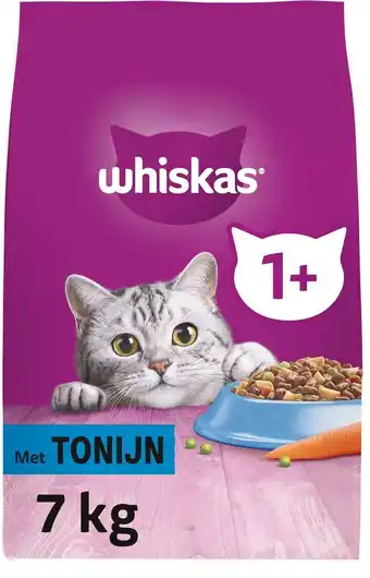 Bol.com Whiskas 1+ kattenbrokken - tonijn - zak 1 x 7 kg aanbieding