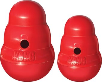 Bol.com Kong wobbler - hondenspeelgoed - rood - s - 15 x 11 cm aanbieding