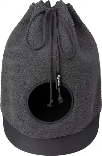 District 70 casa teddy - trendy kattenhuis van superzachte stof - afmetingen 45 x 45 x 60 cm - donkergrijs