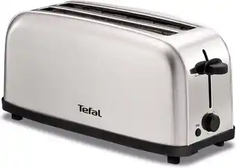 Bol.com Tefal ultra mini tl330d - 4 sneden - broodrooster - rvs aanbieding