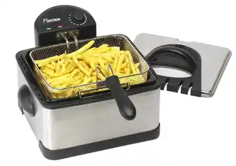 Bol.com Bestron xl frituurpan met 3 frituurmanden, incl. koude zone technologie & uitneembare oliecontainer, 4 liter, vaatwasmachineb aanbieding