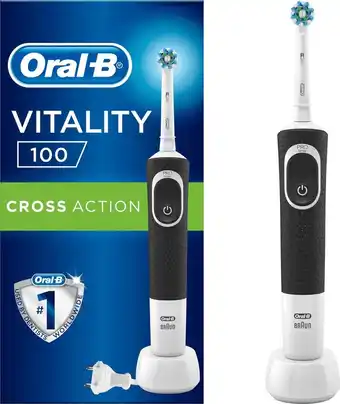 Oral-b vitality 100 crossaction zwart - elektrische tandenborstel