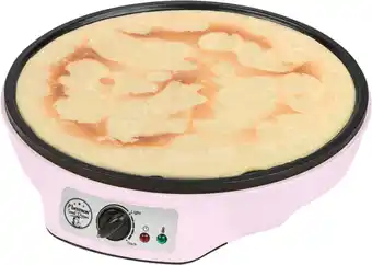Bestron crepe maker voor crêpes met ø 30cm, pannenkoekenmaker incl. deegverdeler & crêpeskeerder, met antiaanbaklaag & indica