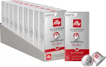 Illy espresso classico koffiecups - intensiteit 5/9 - 10 x 10 capsules