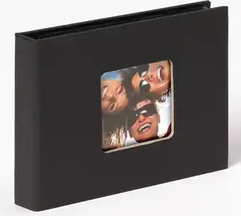 Walther fun - fotoalbum insteek - 36 foto's 10x15 cm - zwart -linnenstructuur