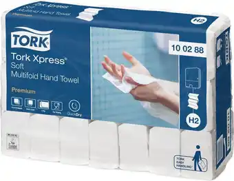 Bol.com Papieren handdoek tork h2 multifold premium kwaliteit 2 laags wit 100288 aanbieding